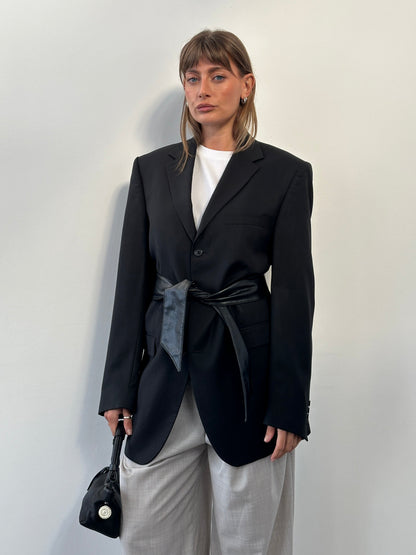 Yves Saint Laurent Pour Homme 1990s Pure Wool Single Breasted Blazer - 40L/XL