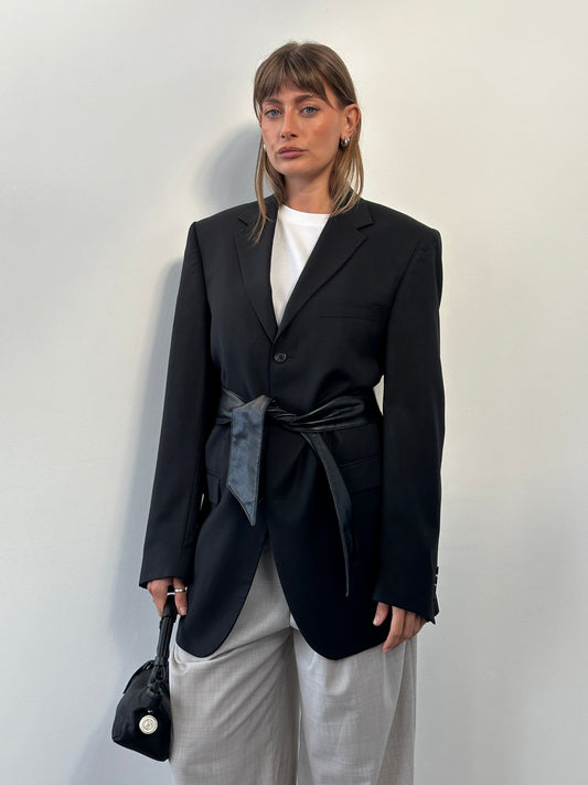 Yves Saint Laurent Pour Homme 1990s Pure Wool Single Breasted Blazer - 40L/XL