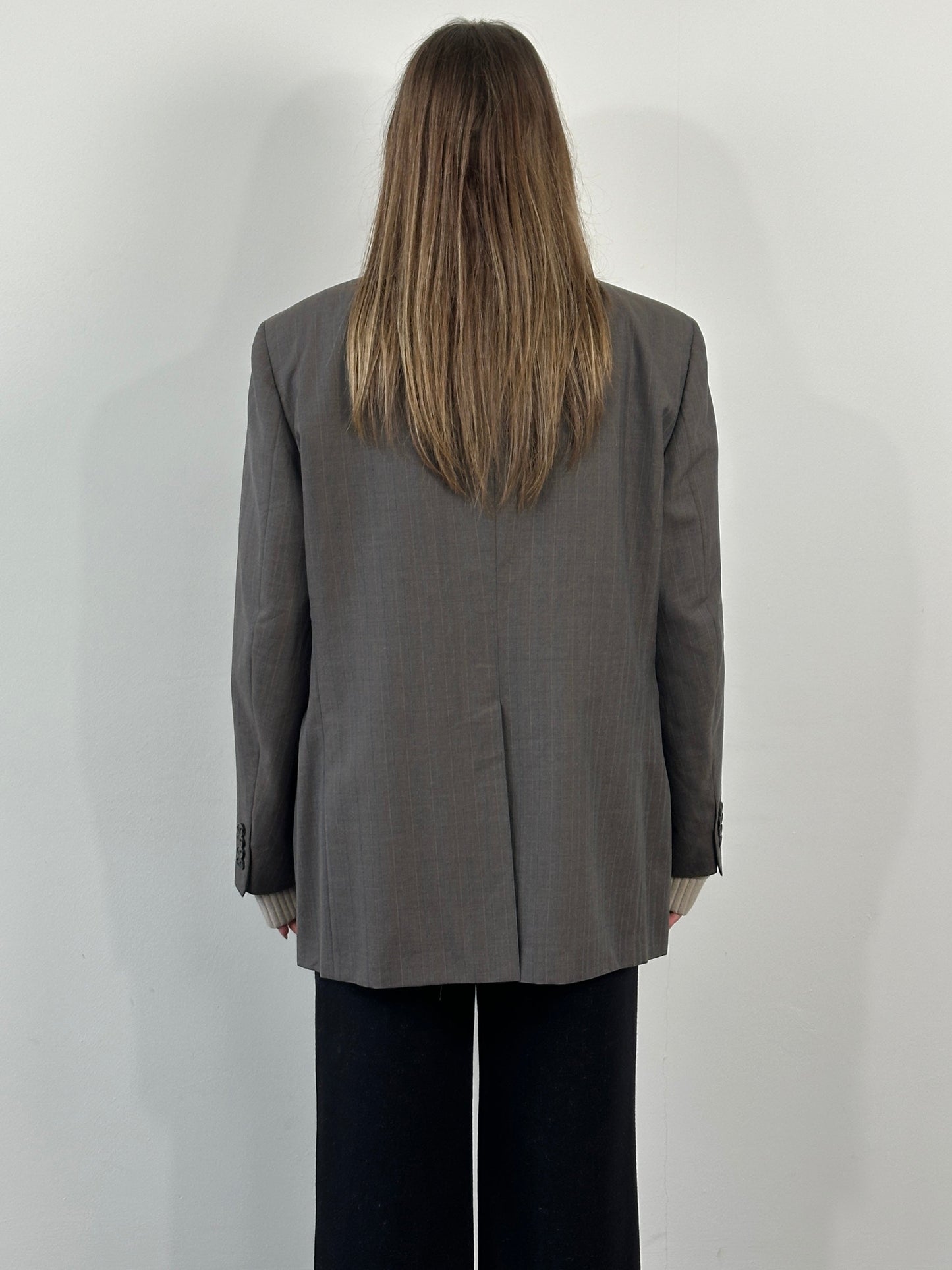 Christian Dior Monsieur 1990s Stripe Single Breasted Blazer 44R/XL