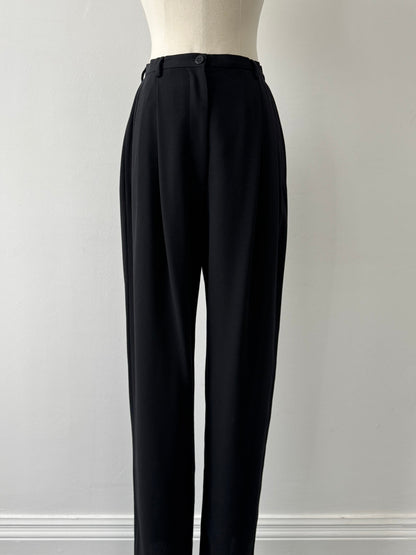 Giorgio Armani 1990s Wool Straight Leg Tailored Trousers - W24