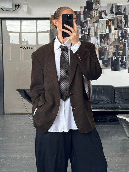 Hugo Boss x Loro Piana 1990s Pure Cashmere Check Blazer - 42R/XL