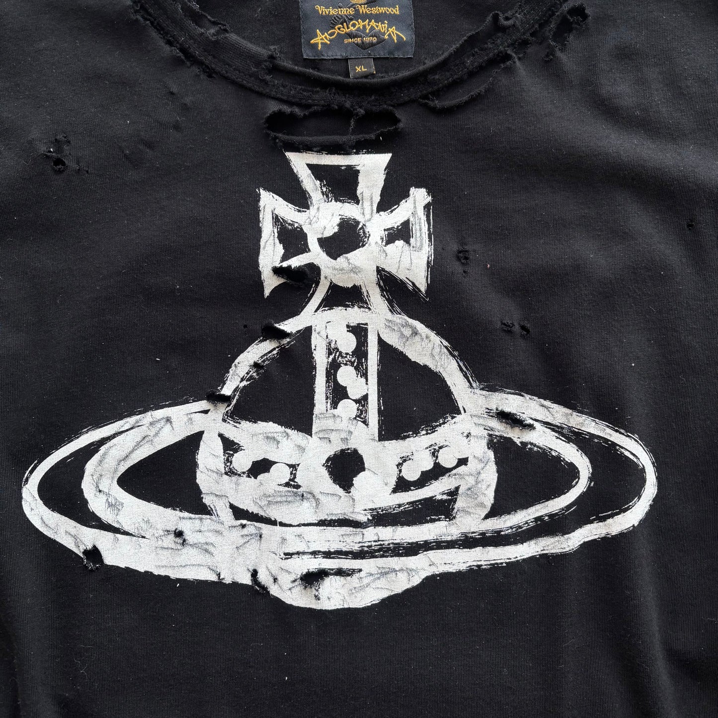 VIVIENNE WESTWOOD DISTRESSED T-SHIRT | O/S, Red