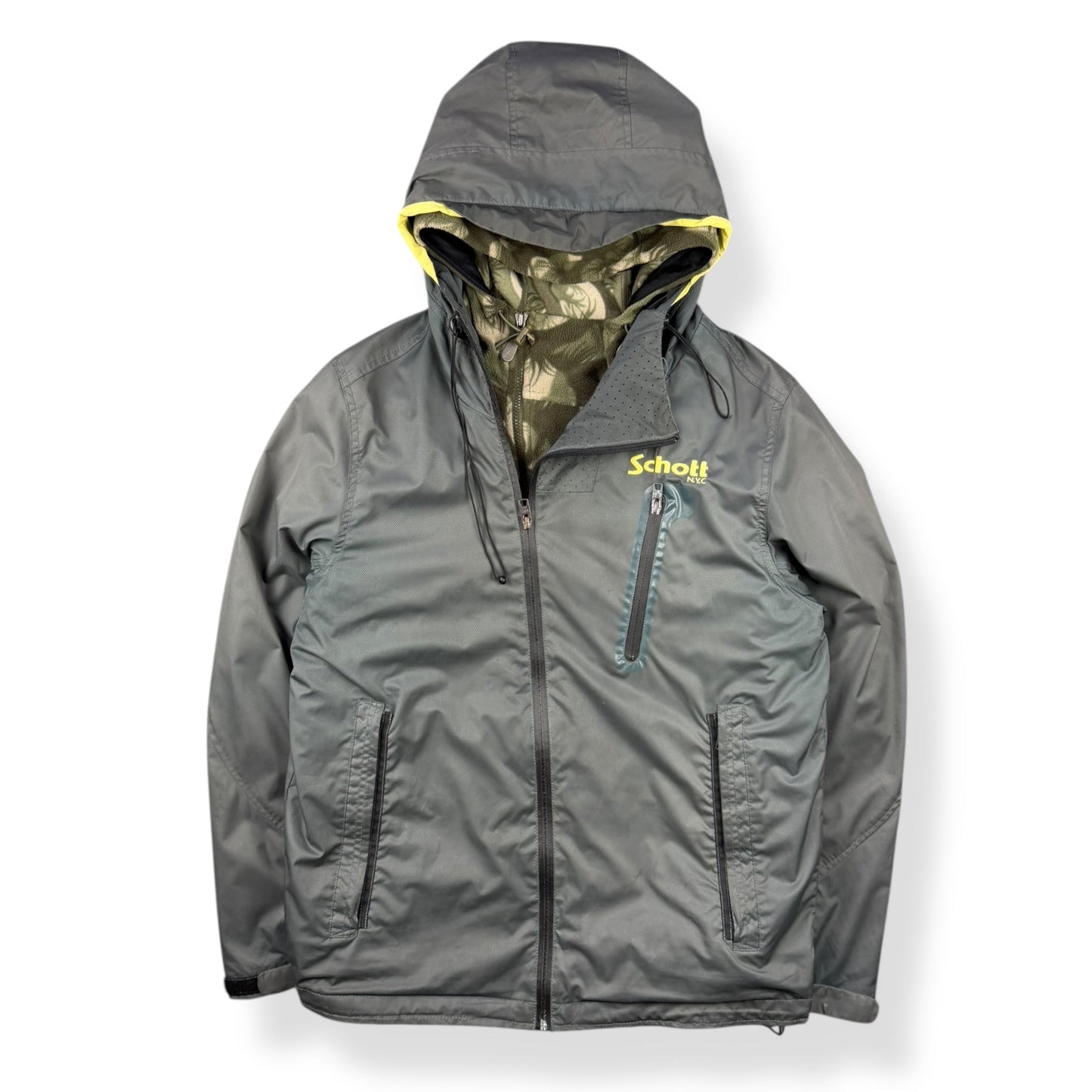 2000's Schott Asymmetric Zip Jacket (L) | Default Title, Grey