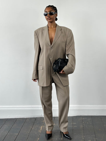 Pierre Cardin 1990s Pure Wool Single Breasted Suit - 42L/W34