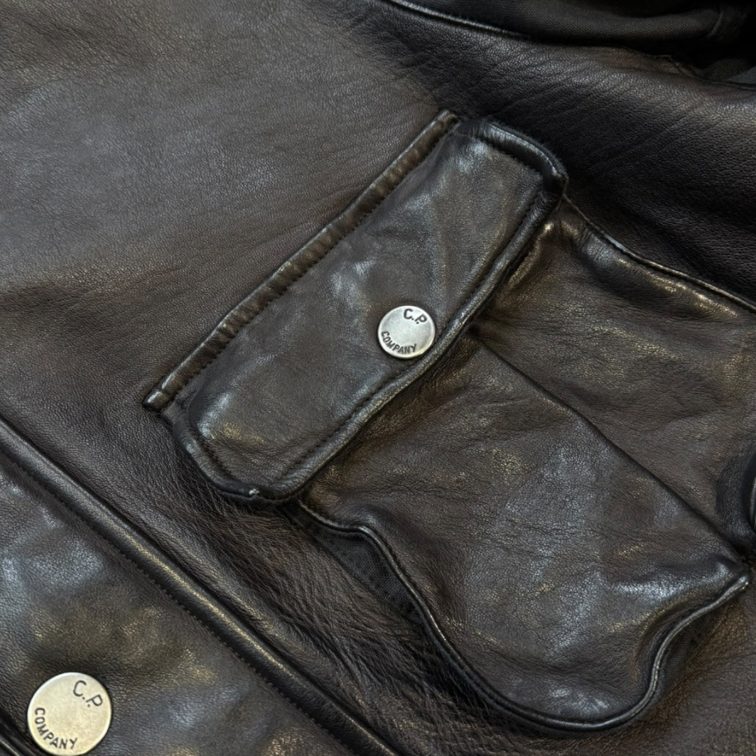 C.P. Company AW/05 Mille Miglia Half Leather Jacket 54 (XXL)