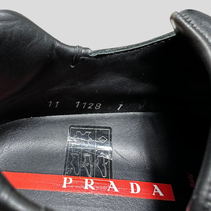 Prada Sport 1999 Vibram Square Toe Leather Derby Shoe - UK8