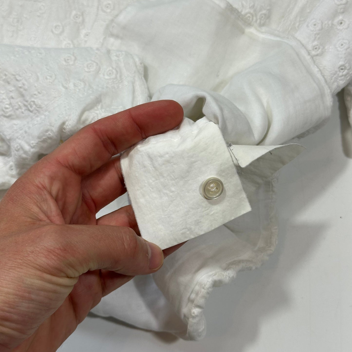 Comme Des Garçons Tricot Reversible Broderie Floral Shirt - S