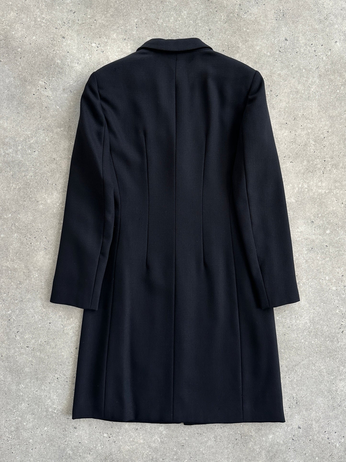 Giorgio Armani Le Collezioni 1990s Pure Wool Single Breasted Coat - S