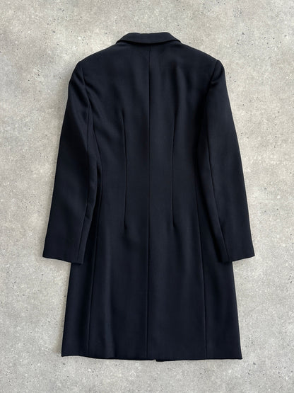 Giorgio Armani Le Collezioni 1990s Pure Wool Single Breasted Coat - S