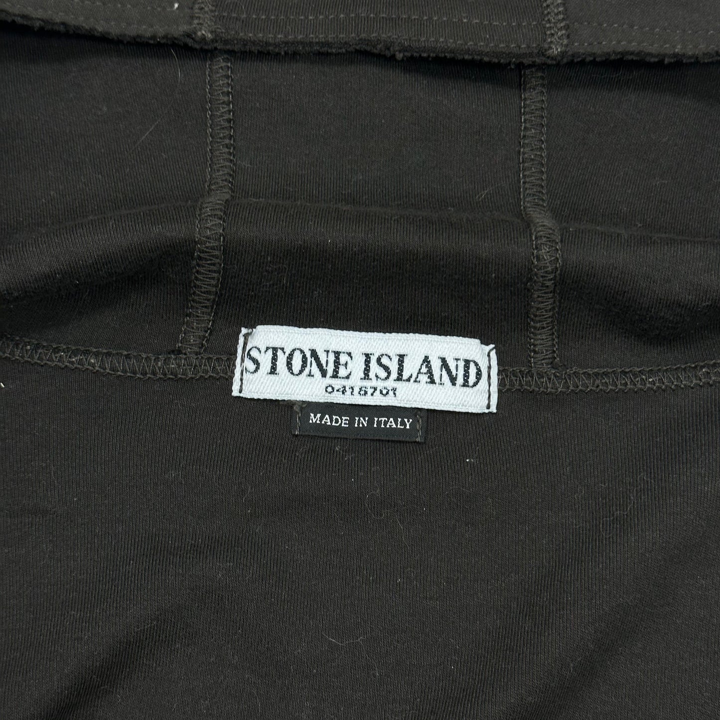 Stone Island SS08 Brown Overlocked Tech Hoodie - M