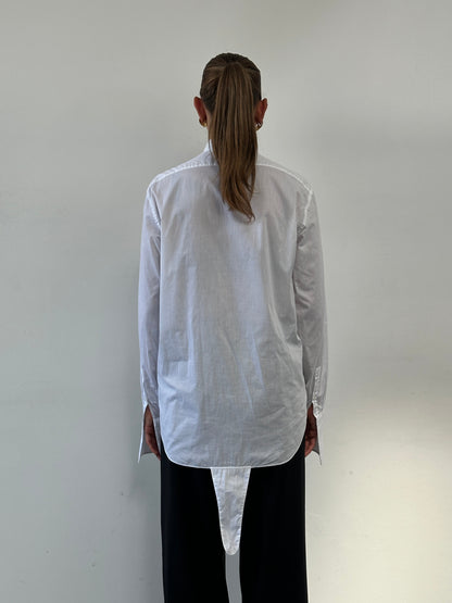 Vintage Wing Collar Tuxedo Dress Shirt - L