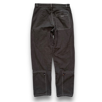 90's Armani Contrast Stitch Heavy Trousers (34) | Default Title, Black