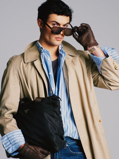 Burberry 1990s Pure Cotton High Neck Trench Coat - M