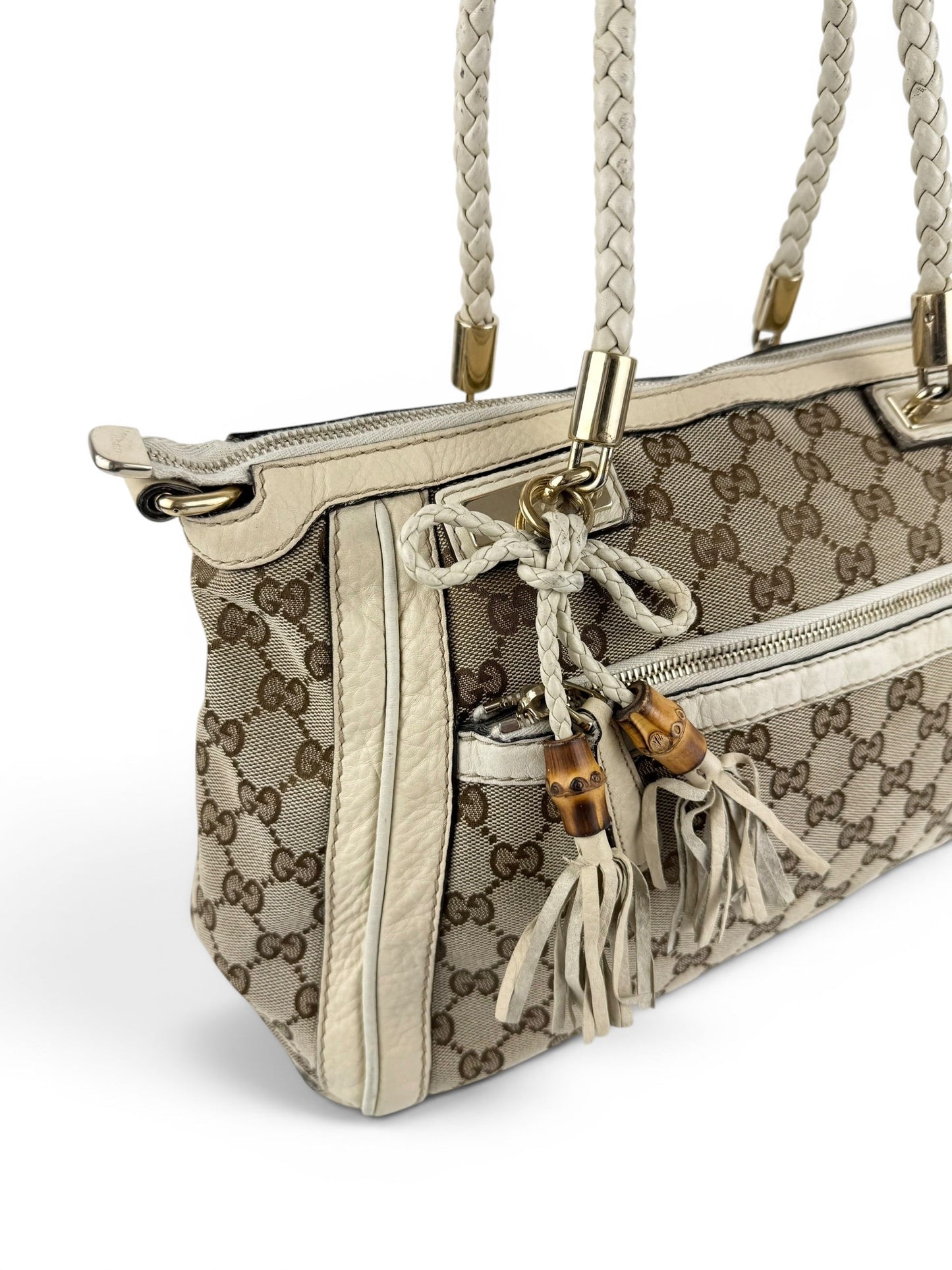 Vintage 90s Gucci GG Monogram Bella Handbag | O/S, Multicoloured