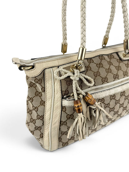 Vintage 90s Gucci GG Monogram Bella Handbag | O/S, Multicoloured