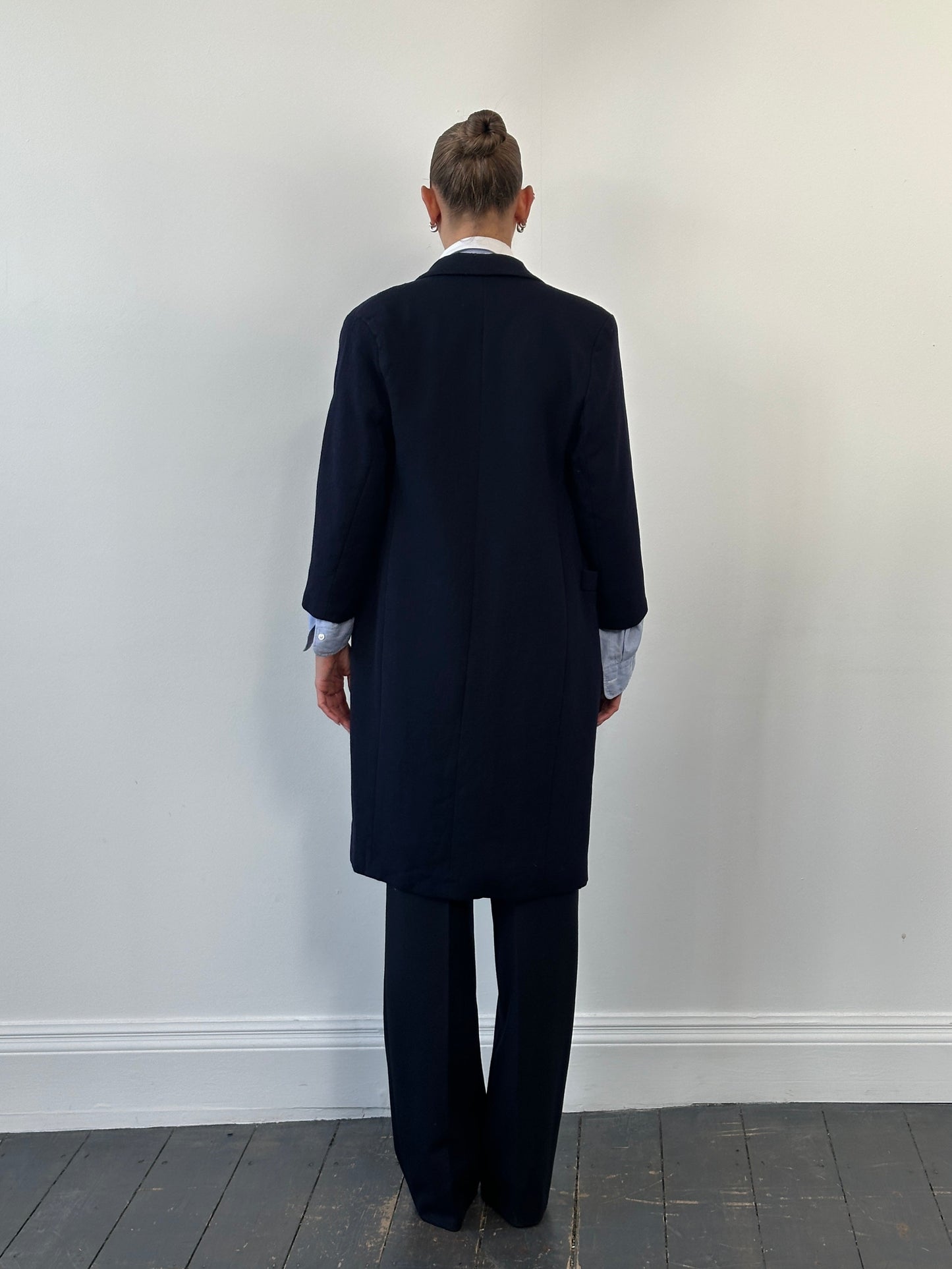 Christian Dior 1980s Pure Wool Double Breasted Coat - S