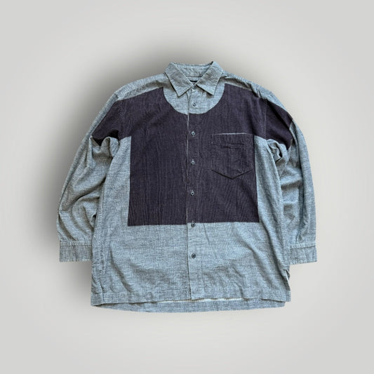 Issey Miyake IS 2000's Stripe Cotton Shirt M