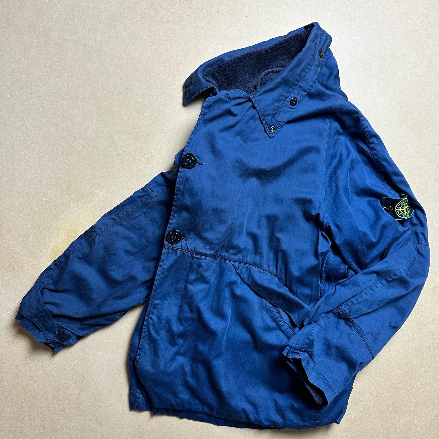 A/W 1996 Egyptian Blue Raso Gommato Dual Layer Coach Jacket
