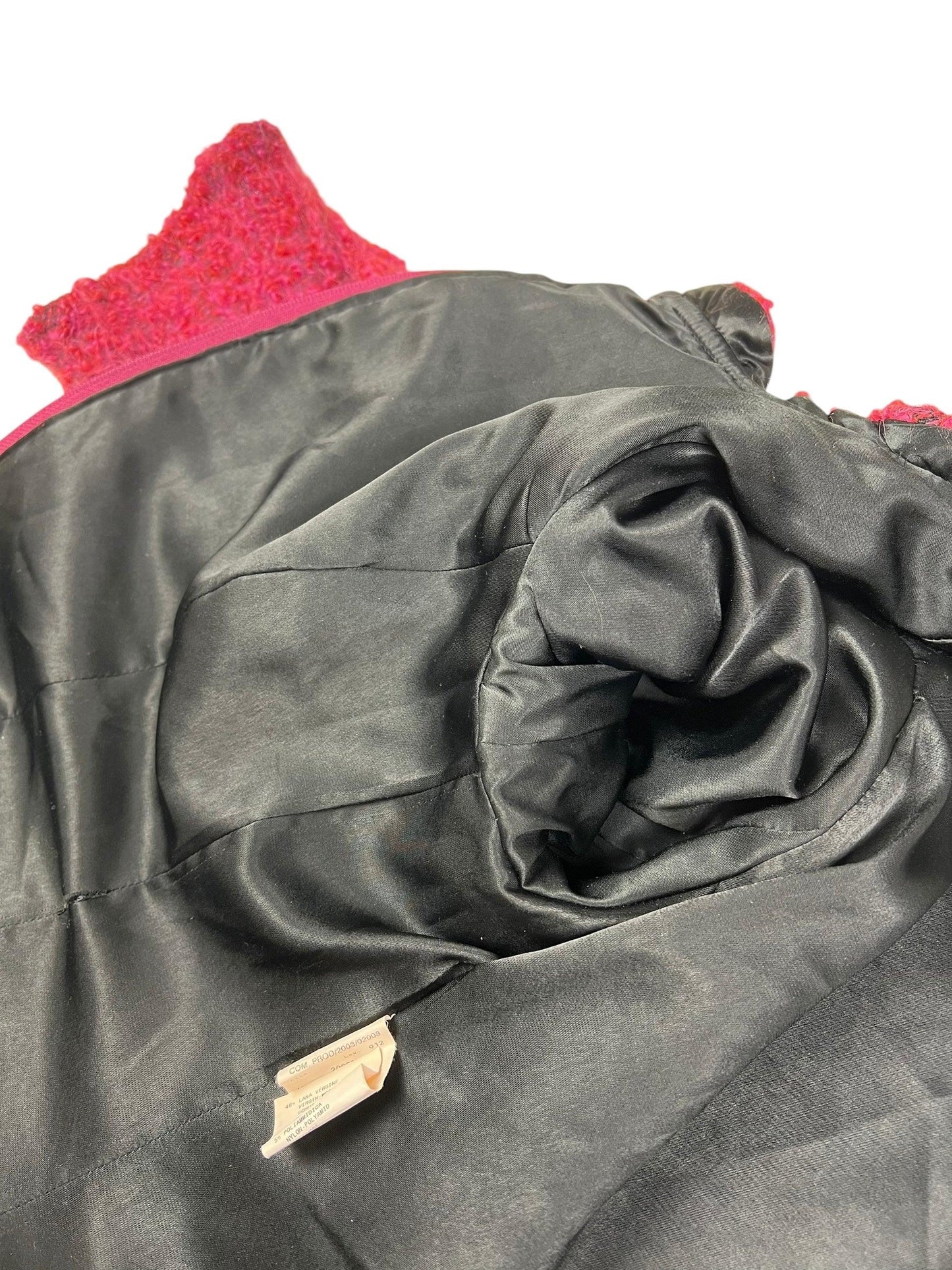 Armani Collezioni 2003 boucle cherry red jacket