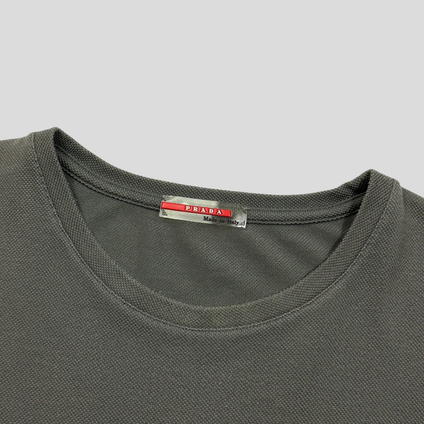 Prada Sport 00’s Heavyweight  Textured Cotton Stash T-shirt - L/XL