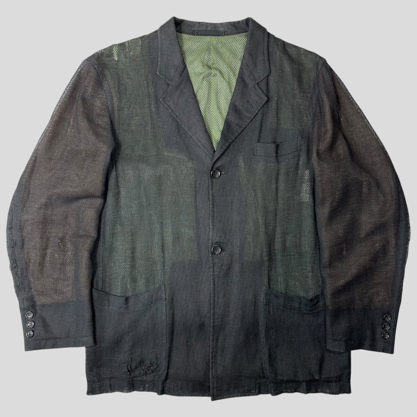 Comme Des Garçons Homme Homme 1998 Mesh Blazer Jacket - M