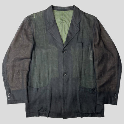 Comme Des Garçons Homme Homme 1998 Mesh Blazer Jacket - M