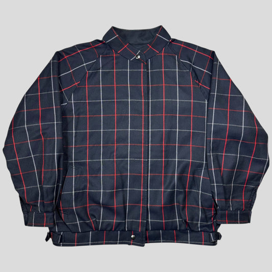 Burberry Sport 90’s Nova Check Wool & Cotton Reversible Harrington Jacket - L