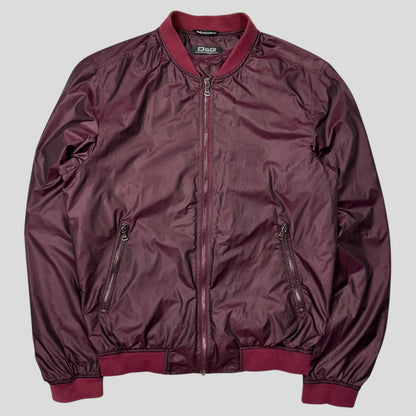 D&G 00’s Dolce & Gabbana Iridescent Nylon Bomber Jacket - IT50 (M) | Default Title, Burgundy