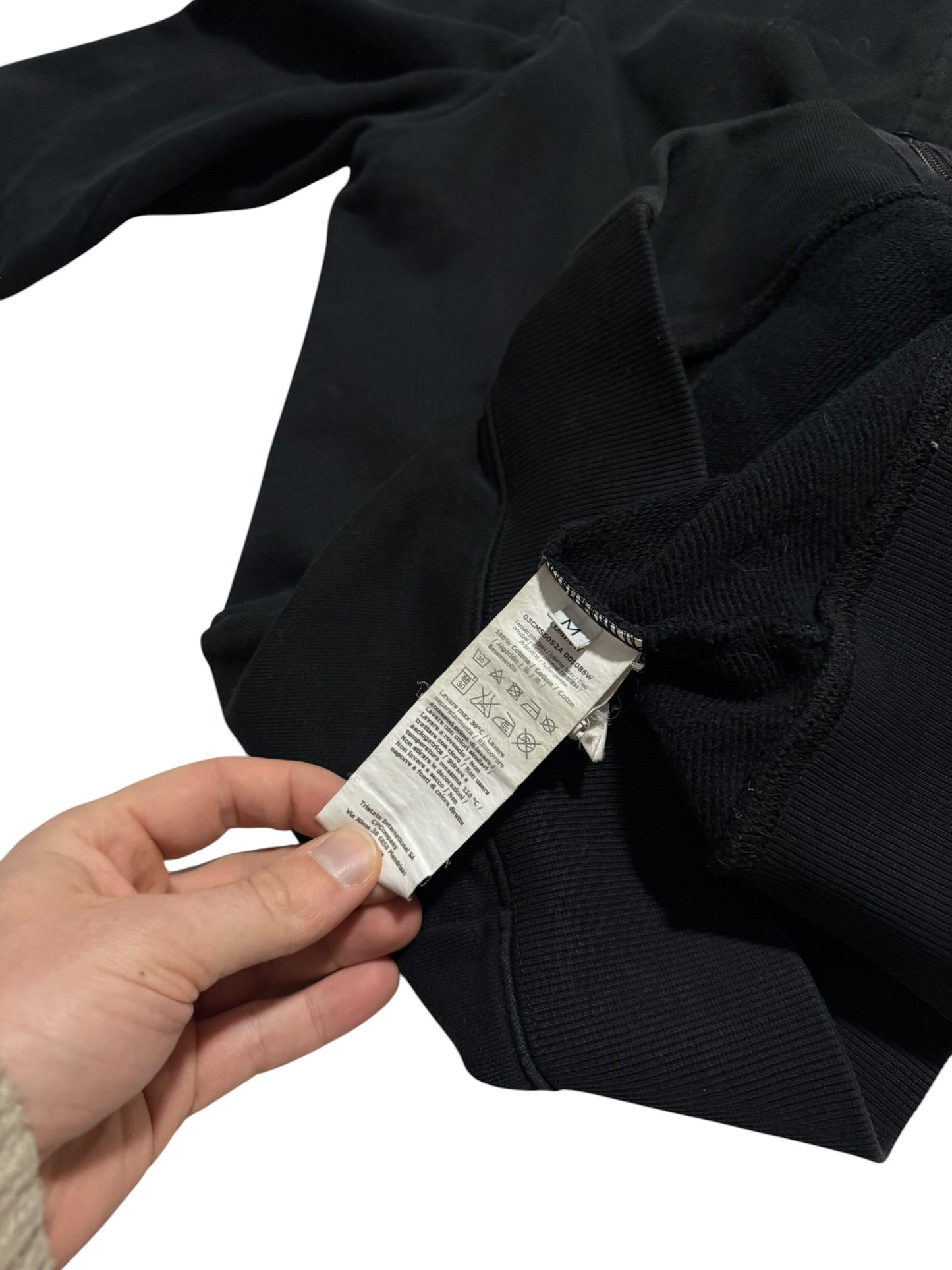 CP Company Goggle Hoodie | Medium, Black