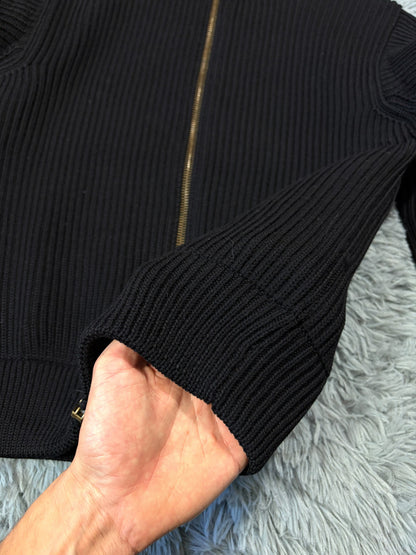 Prada Sport 00’s Heavyweight Ribbed Cardigan Knit Jacket - S/M | O/S, Multicoloured