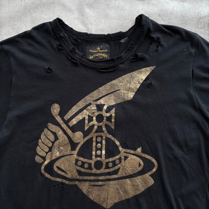 VIVIENNE WESTWOOD DISTRESSED T-SHIRT | O/S, Red