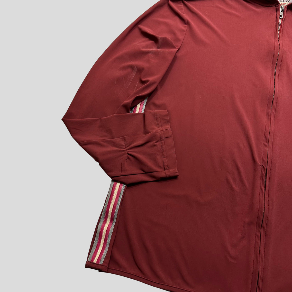 Prada Sport SS00 Nylon Gel Seam Technical Hoodie - XL | Burgundy