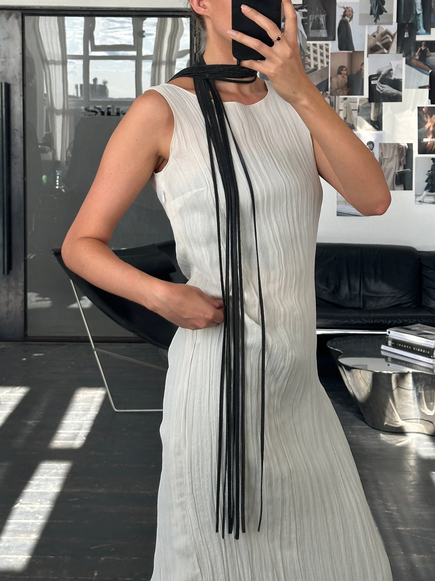 Vintage Leather Tassel Belt - One Size