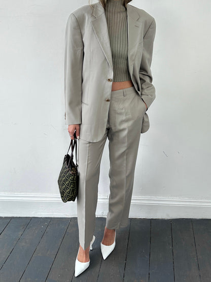 Armani Collezioni Pure Wool Single Breasted Suit - 40R/W30