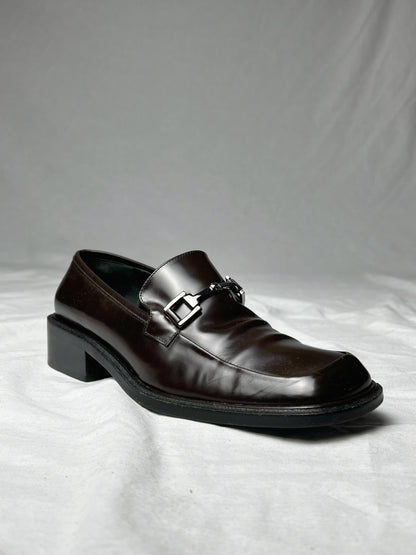 GUCCI SQUARE TOE LOAFER | Default Title, Brown