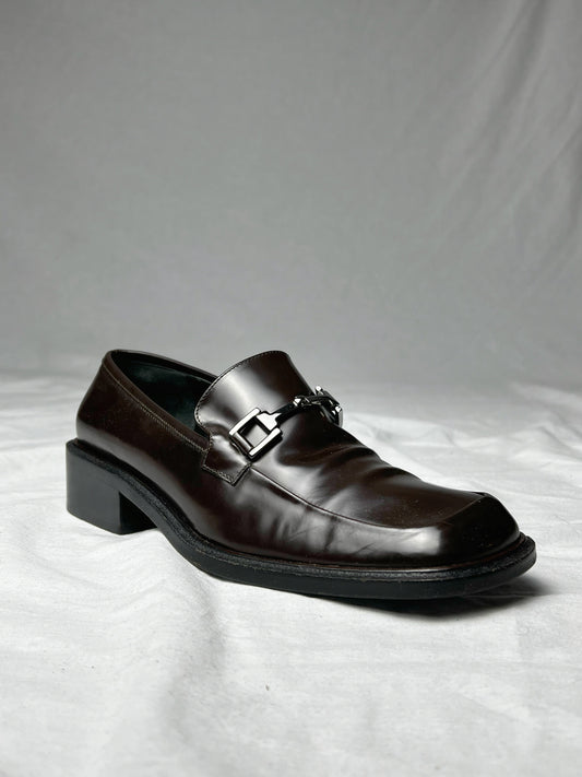 GUCCI SQUARE TOE LOAFER | Default Title, Brown