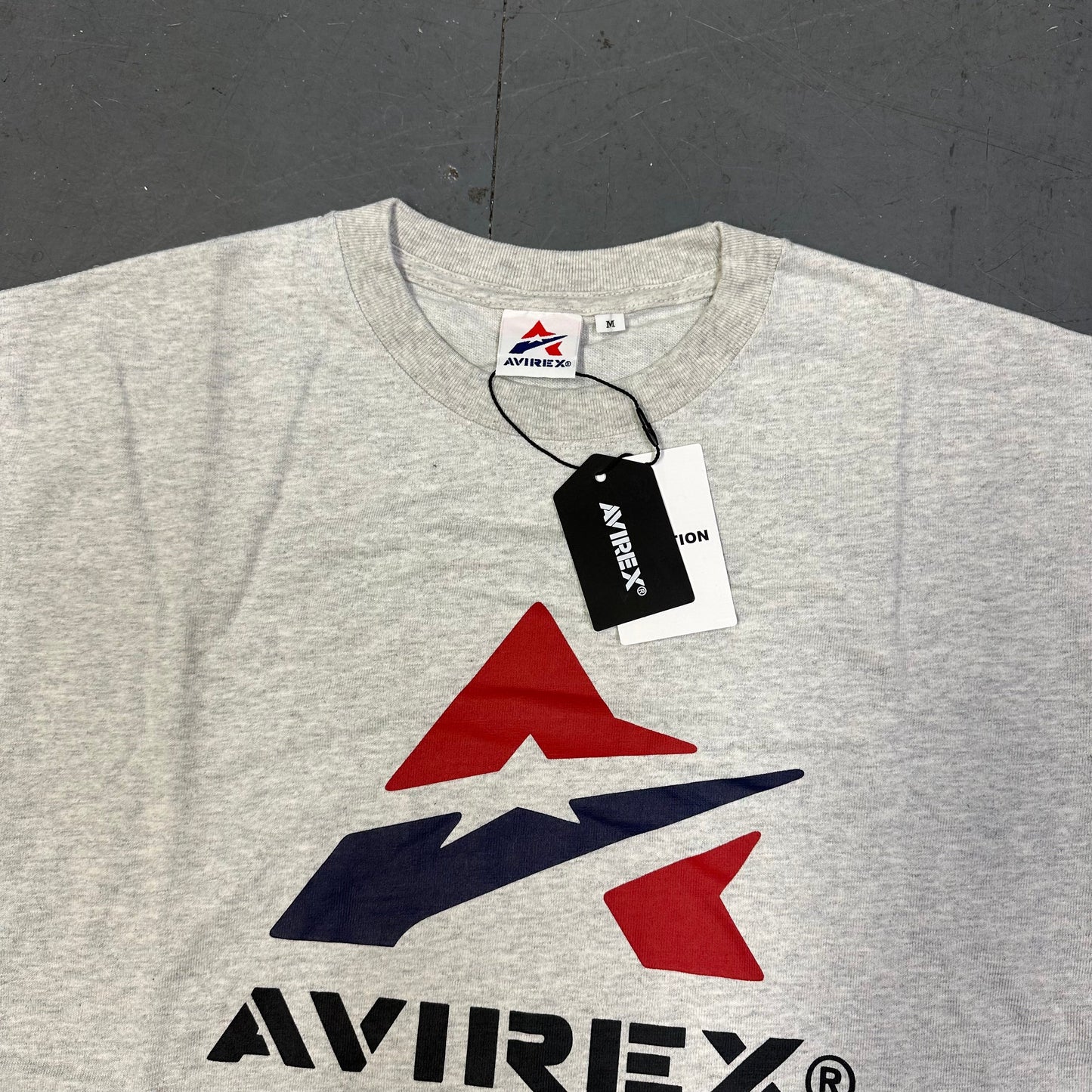 Avirex Spellout T-Shirt In Grey ( M )