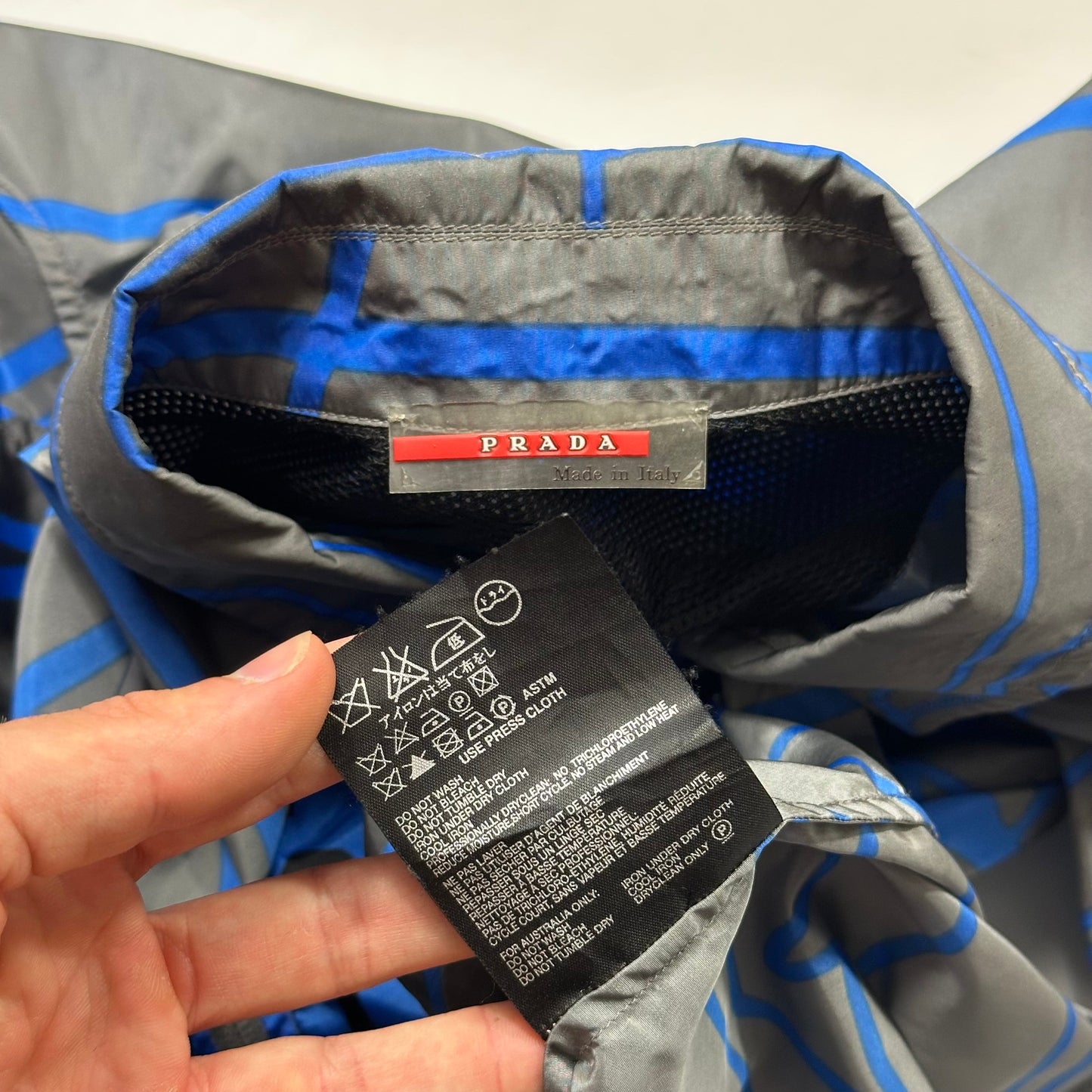 Prada Sport 00’s Vibrations Print Nylon Ventilated Jacket - M/L | Default Title, Multicoloured