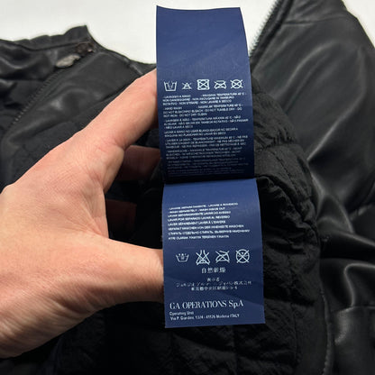 Armani Jeans Faux Leather Padded Moto Biker Jacket - M/L