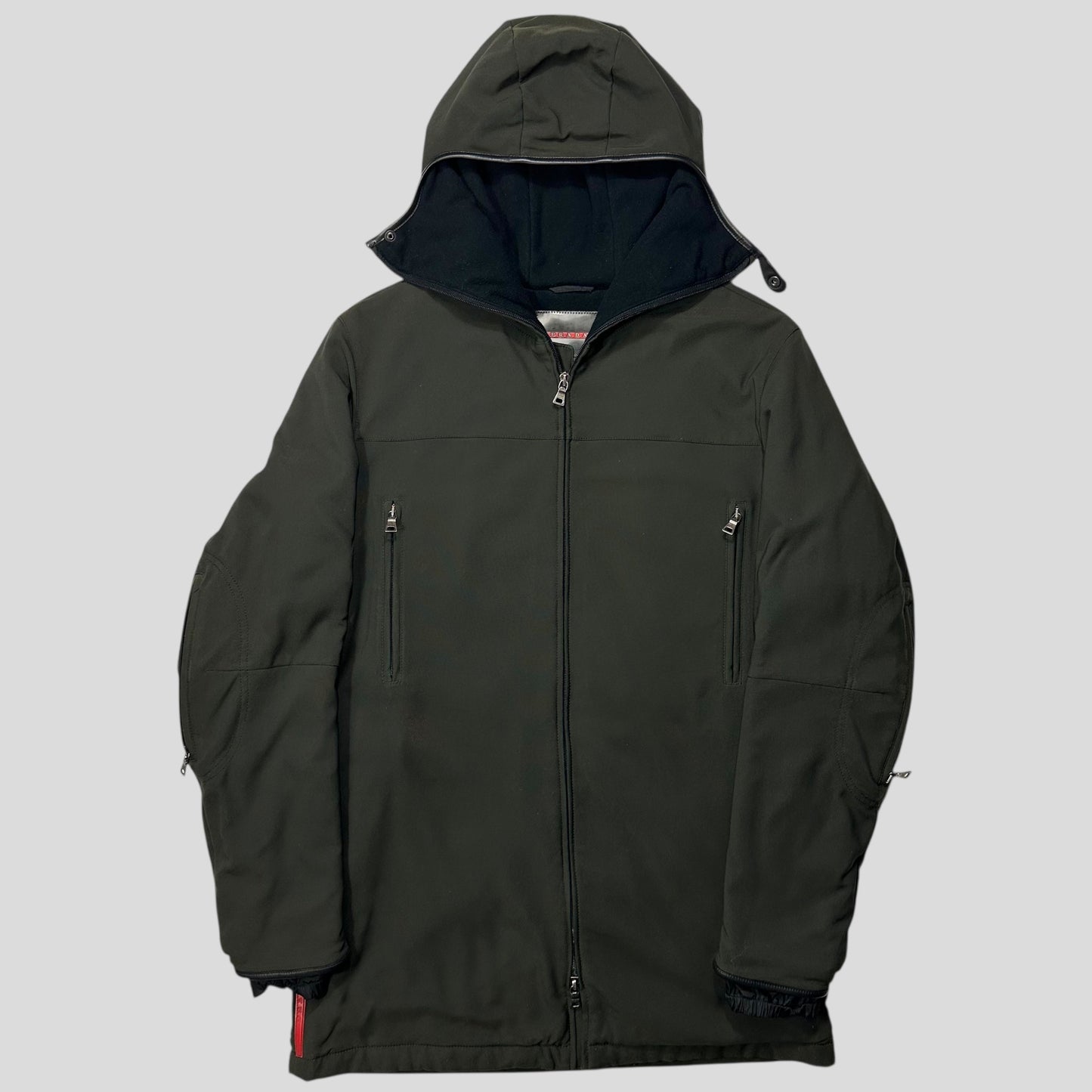 Prada Sport 1999 Balaclava Fleece Lined Moto Jacket - IT50 (L)