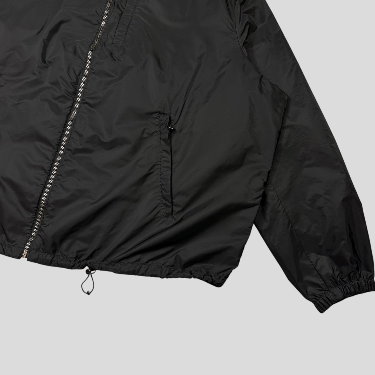 Prada Milano 2024 Triangle Badge Re-Nylon Anorak Windbreaker Jacket - XXXL