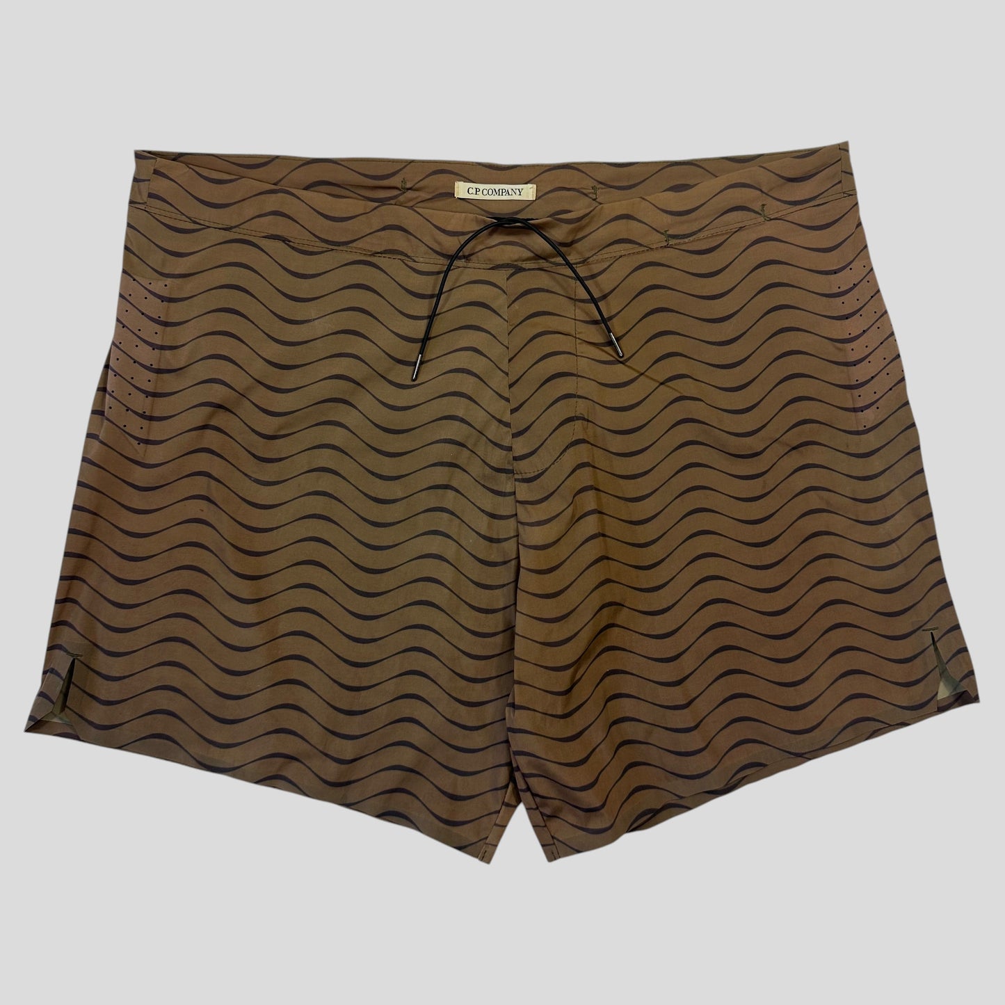 CP Company 2010 Wave Print Nylon Stash Pocket Swim Shorts - M/L | Default Title, Multicoloured