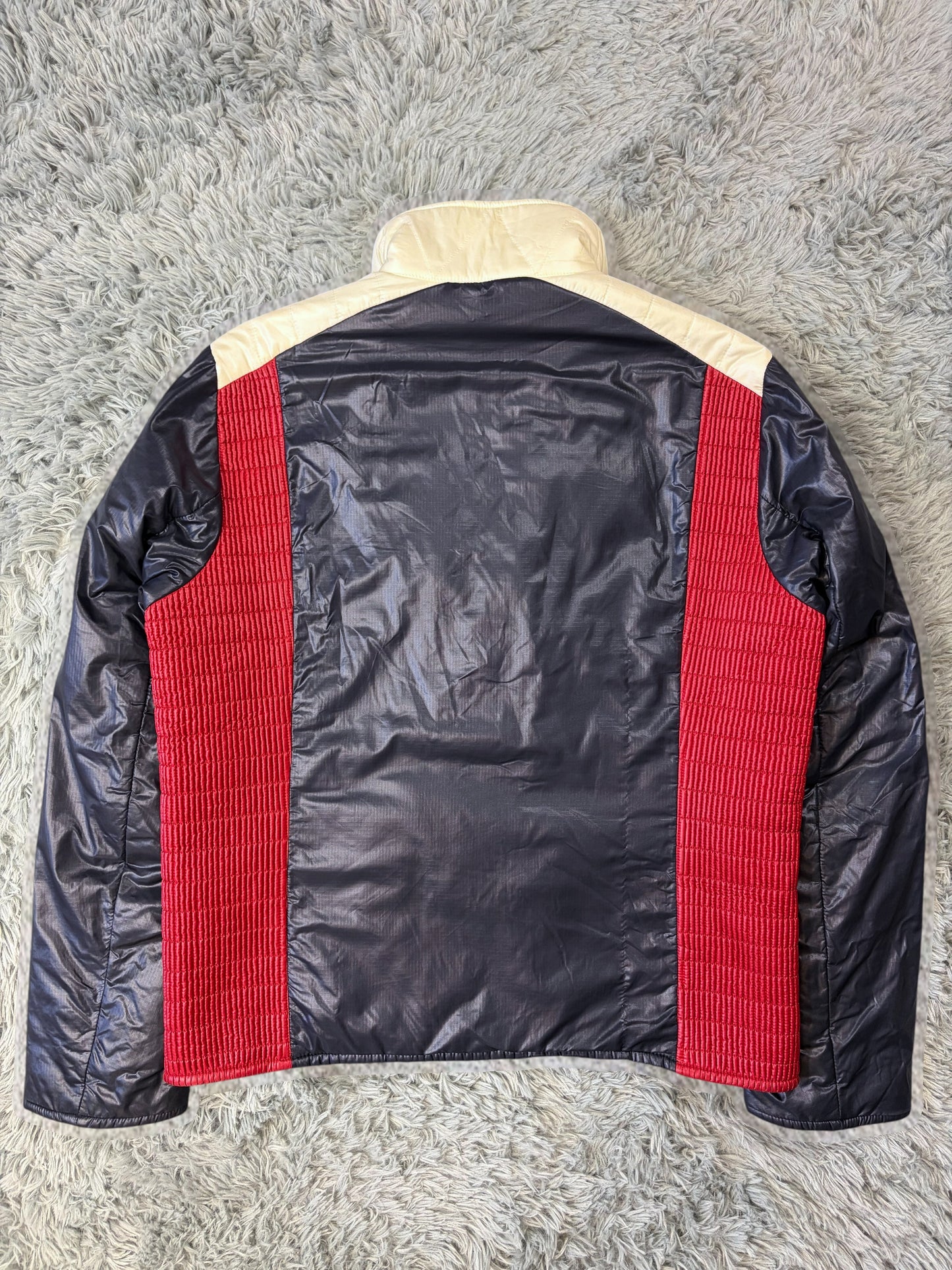 Prada Sport 2008 Astro Panelled Nylon Padded Biker Jacket - L | O/S, Multicoloured