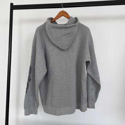 1990s stüssy distressed dragon hoodie | O/S, Grey