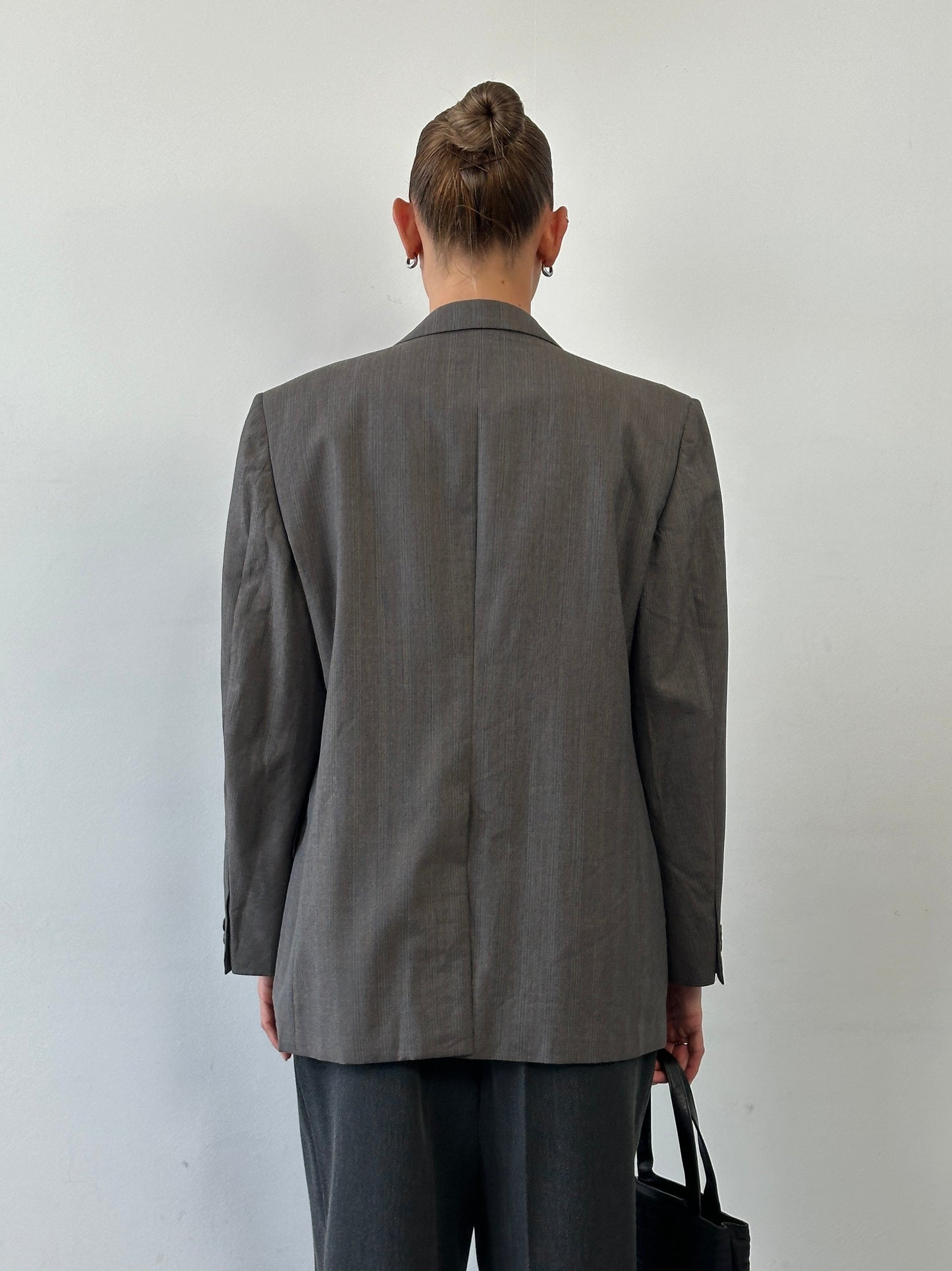 Christian Dior Monsieur 80s Stripe Single Breasted Blazer 38R/L