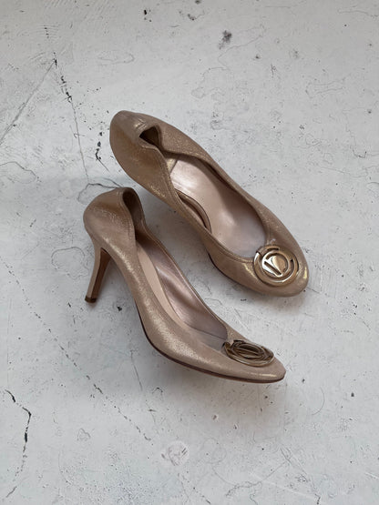 2000s christian dior heels | BEIGE, Beige