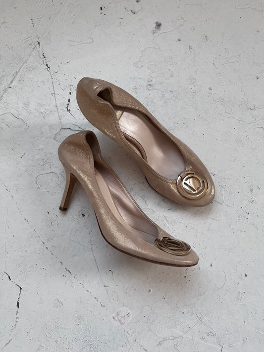 2000s christian dior heels | BEIGE, Beige