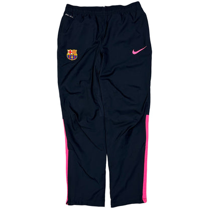 Nike Barcelona 2014/15 Tracksuit Bottoms In Navy & Pink ( M )