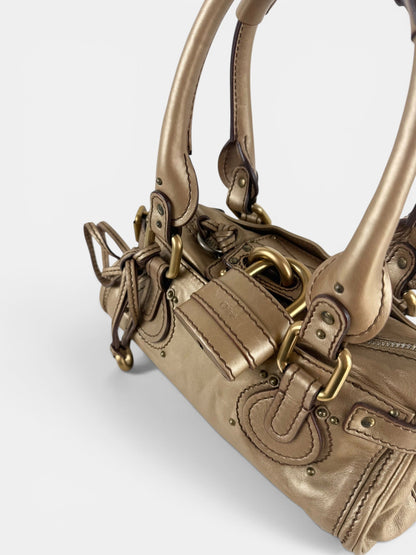 2007 Chloe Paddington Gold Leather GHW Mini Handbag | O/S, Multicoloured
