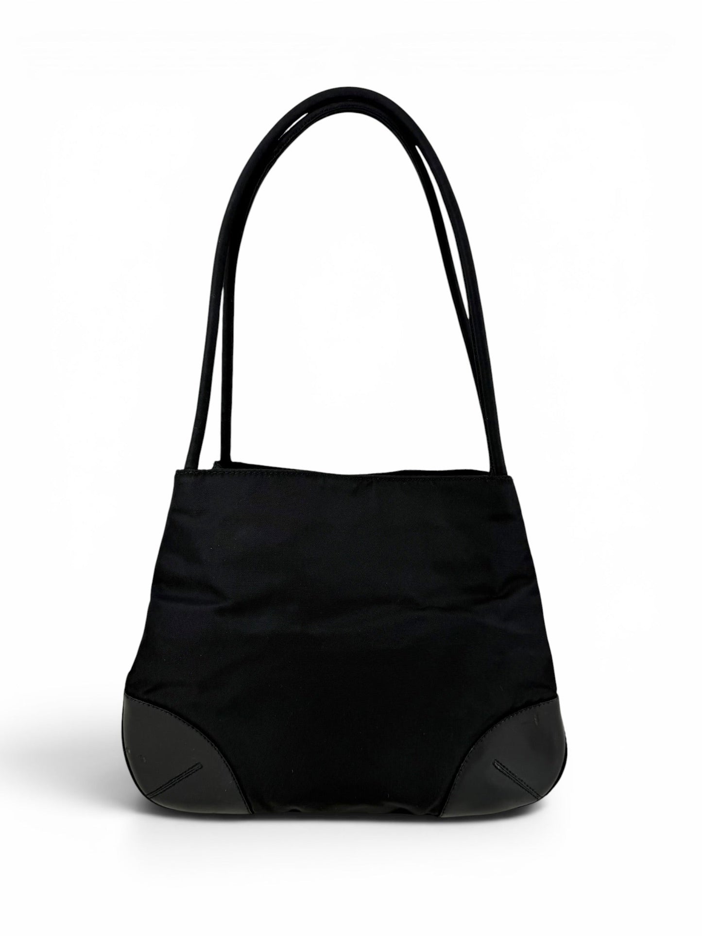 2000s Prada Milano Nylon Mini Tote Bag | O/S, Black